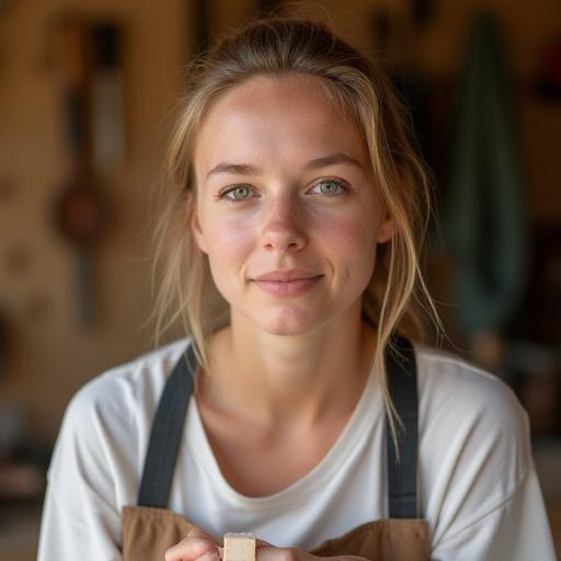 Portrett av Ida Solberg, Lærling